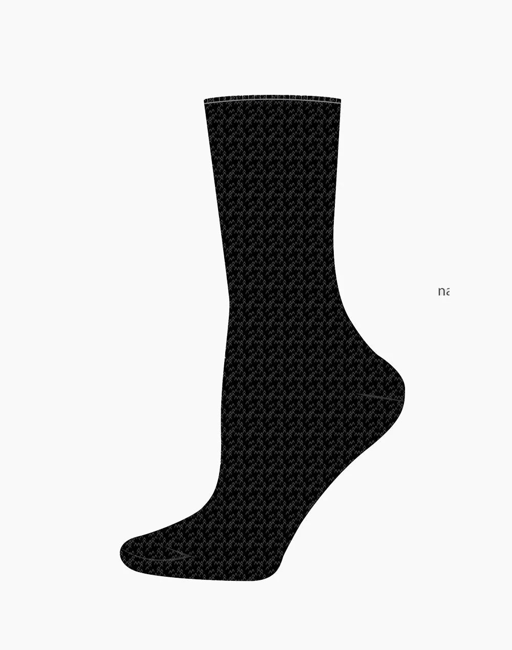 BLACK WOMENS LUXE BAMBOO BED SOCK
